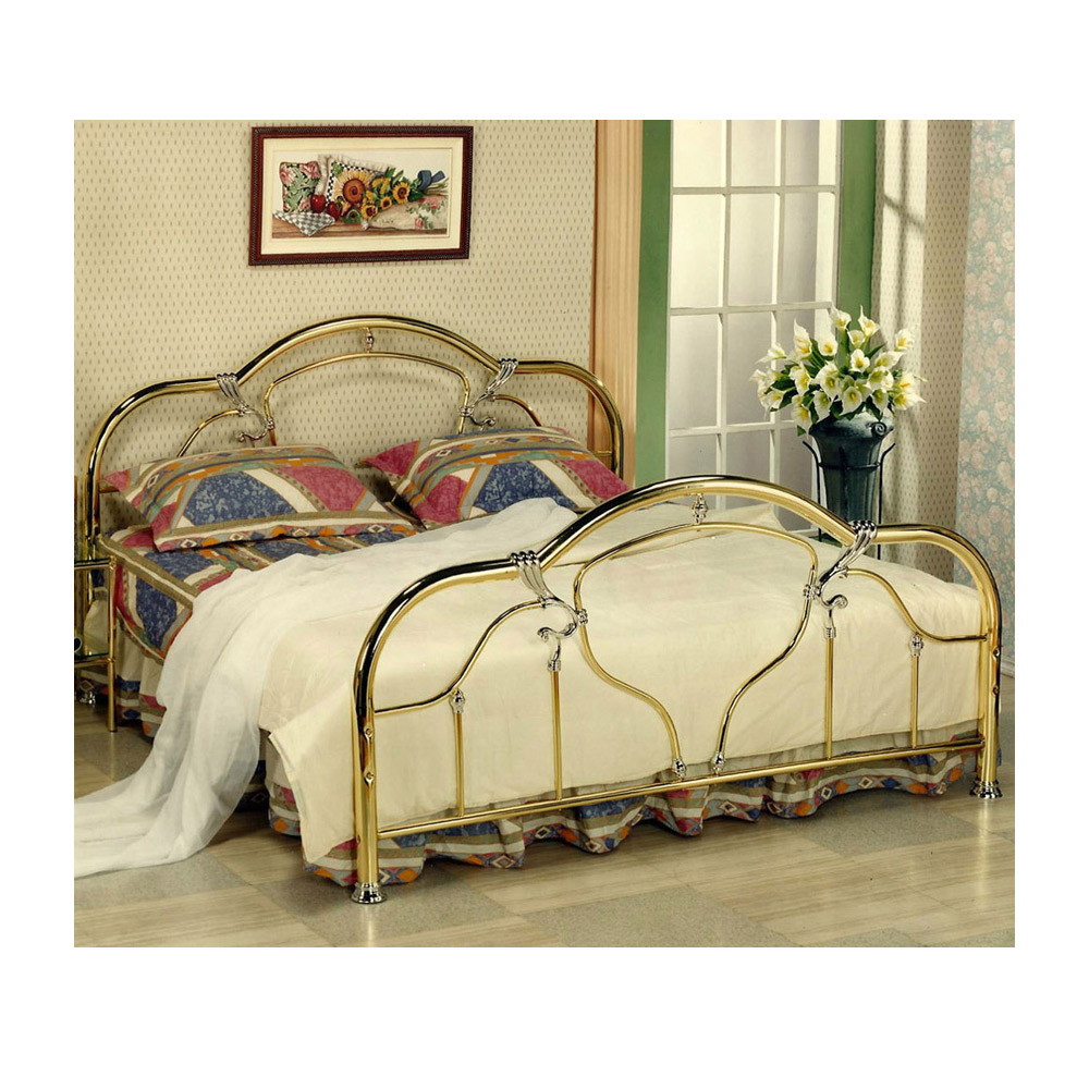 steel double cot price